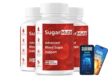 SugarMute blood sugar and steady energy support supplement bottle